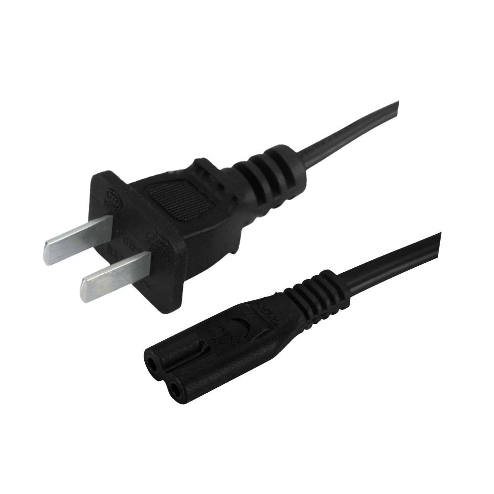 PBB-6~ST2 China ansamblu cablu cu priză plată cu două fire cablu de alimentare certificat ccc cu conector octogonal c7